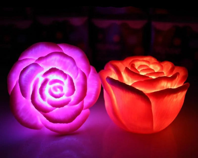 Romantic LED Rose Night Light
