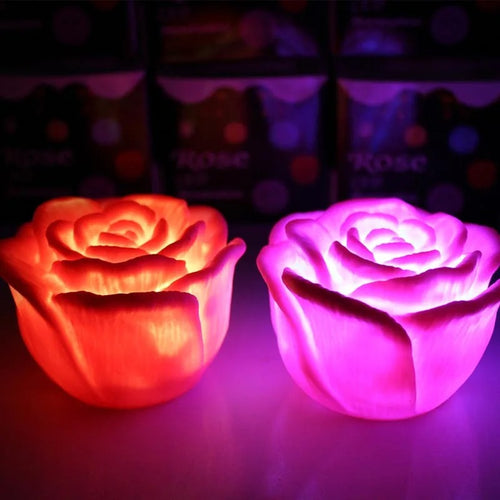 Romantic LED Rose Night Light