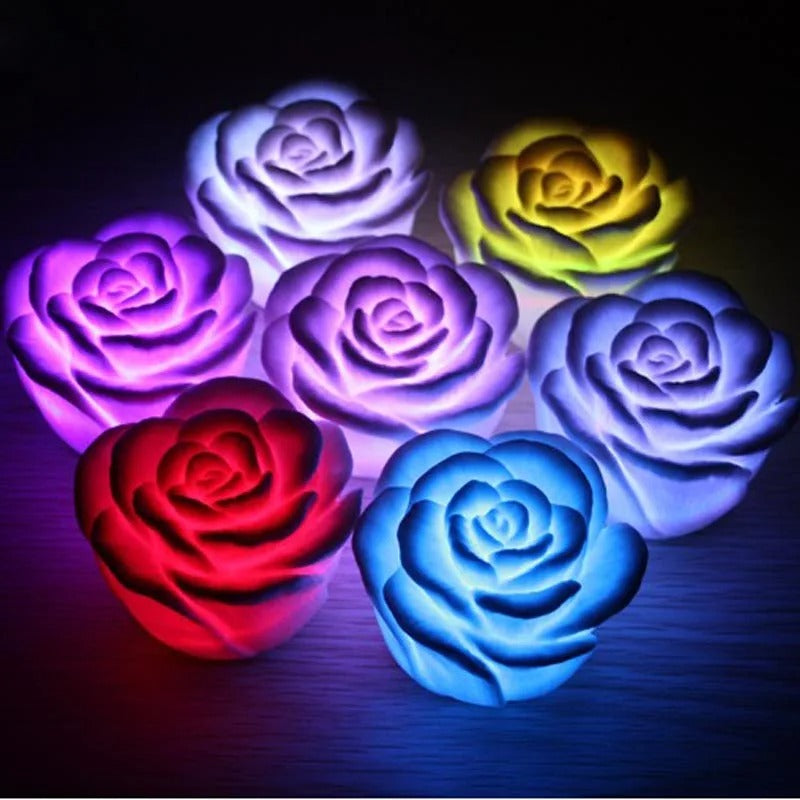 Romantic LED Rose Night Light